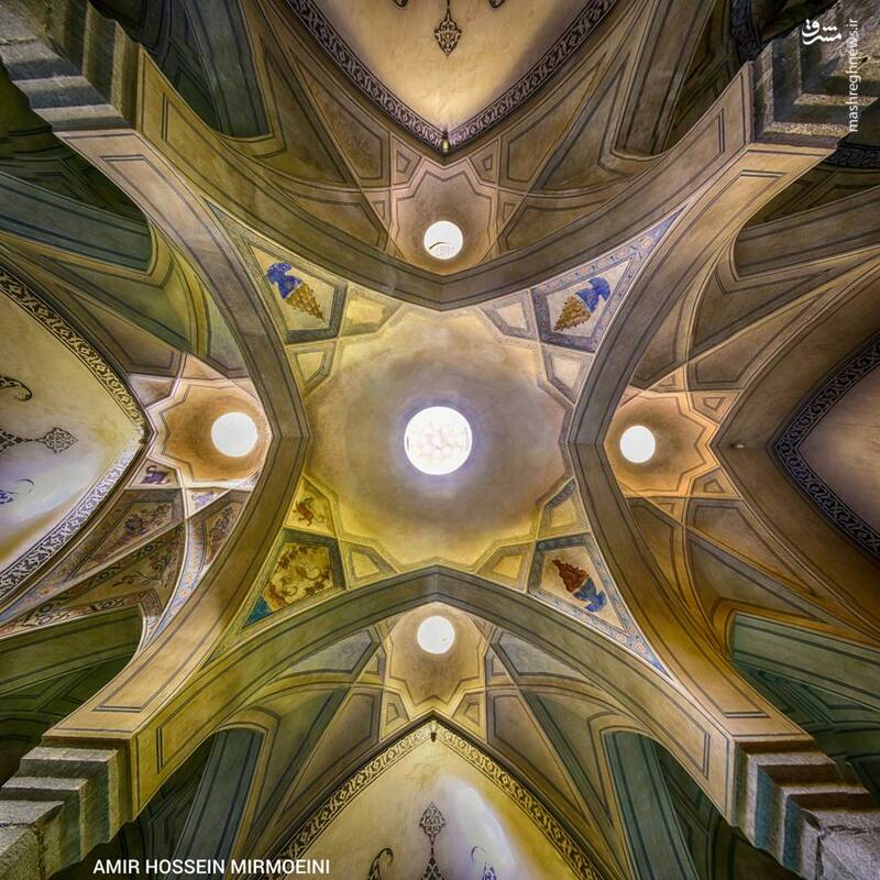 تصویری از معماری زیبای حمام علی قلی آقا اصفهان