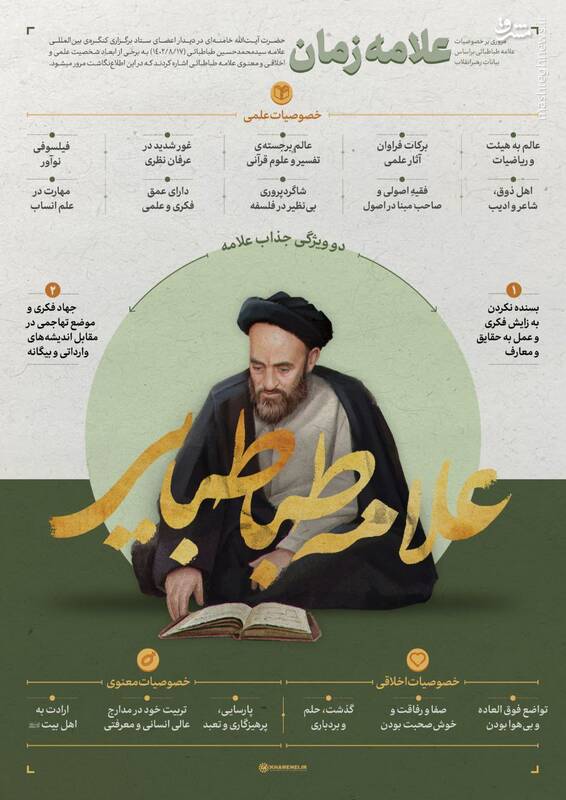 اینفوگرافیک/ علامه زمان