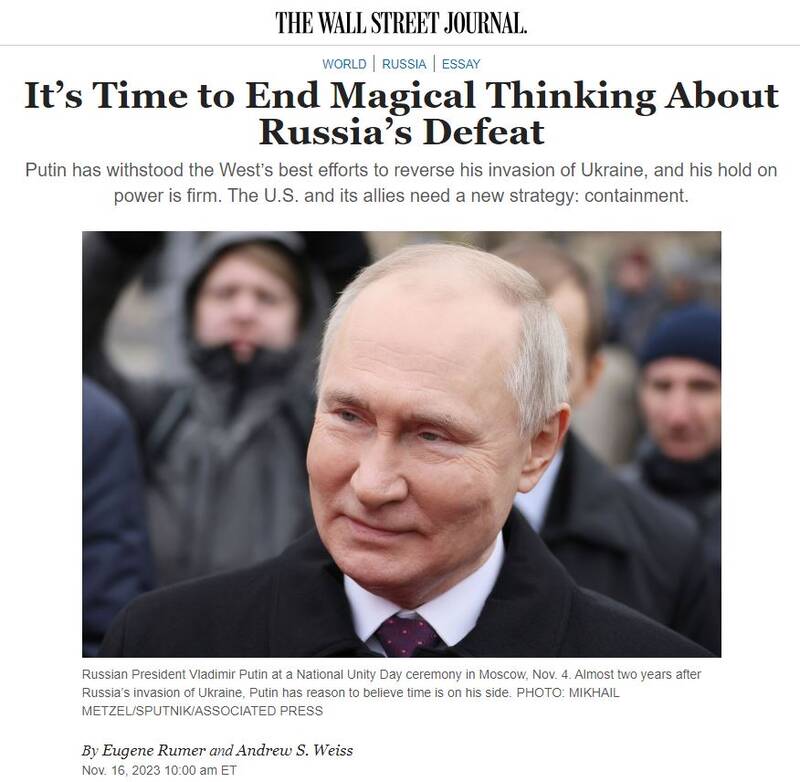 زمان پایان دادن به فانتزی شکست روسیه رسیده است/ استراتژی پوتین در جنگ اوکراین کارساز بوده است