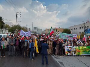 راهپیمایی اعتراضی مردم ایلام در محکومیت رژیم صهیونیستی