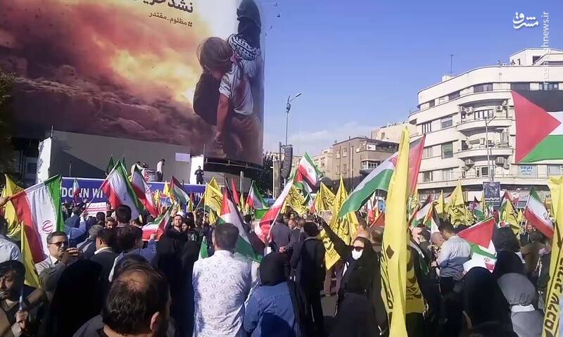 تهرانیها در حمایت از کودکان مظلوم غزه به خیابان آمدند +عکس و فیلم