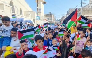 عکس/ راهپیمایی کودکان اردنی برای همبستگی با غزه