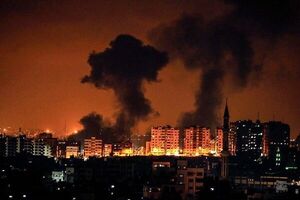 بمباران شدید سراسر غزه توسط جنگنده‌های صهیونیستی