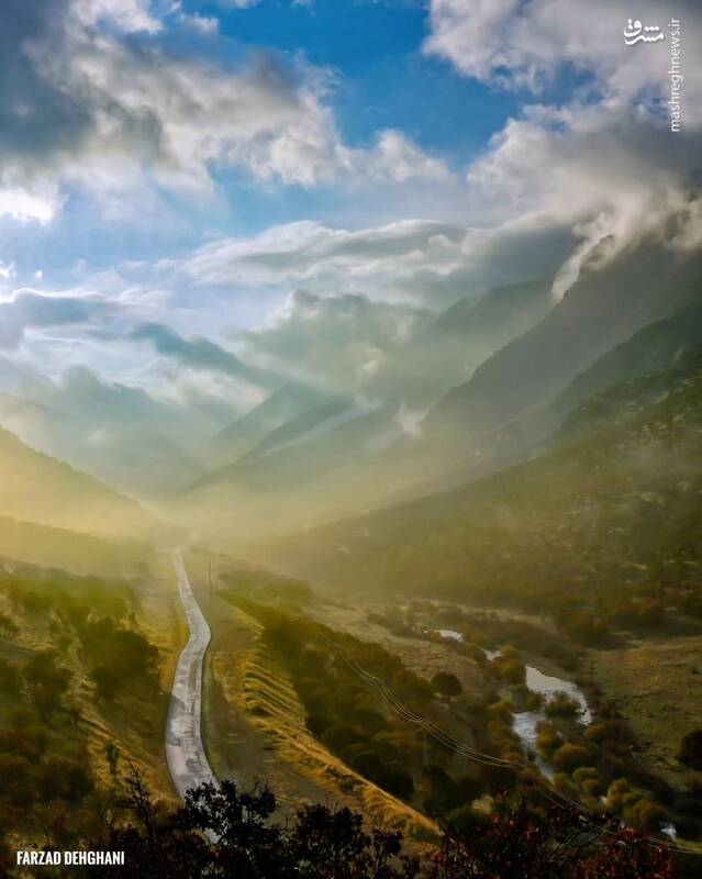 صبح رویایی مه آلود الشتر