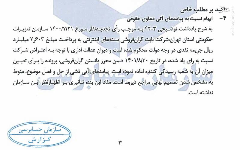 تایید جریمه ۷۰۰ میلیاردی همراه اول بابت گرانفروشی در دیوان عالی کشور +اسناد