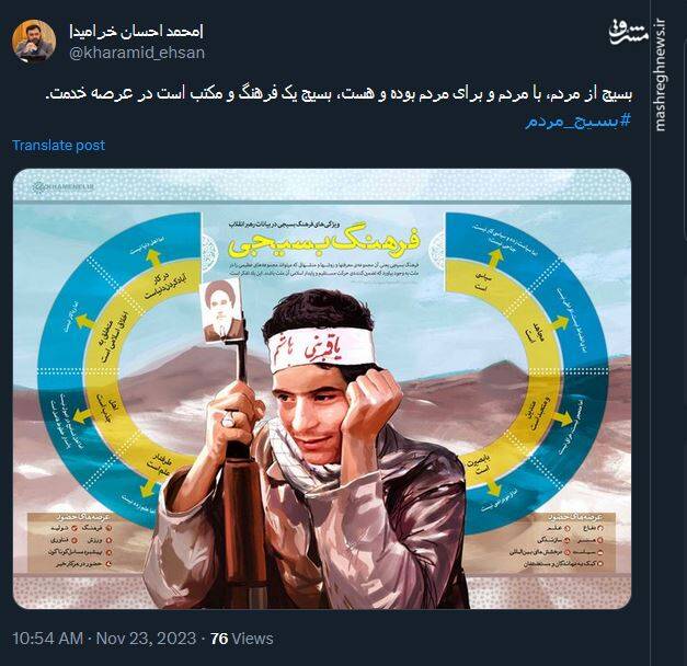 گرامیداشت هفته بسیج در توئیتر توسط کاربران