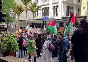 تظاهرات گسترده نیوزیلندی‌ها در حمایت از فلسطین