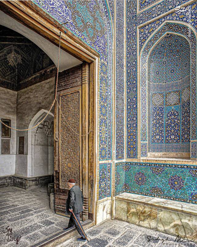 هنر زیبای منقوش در ورودی مسجد جامع یزد