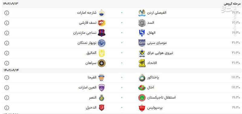 لطف ناخواسته AFC به پرسپولیس/ دیدار شاگردان یحیی با الدحیل با خیال آسوده! +عکس