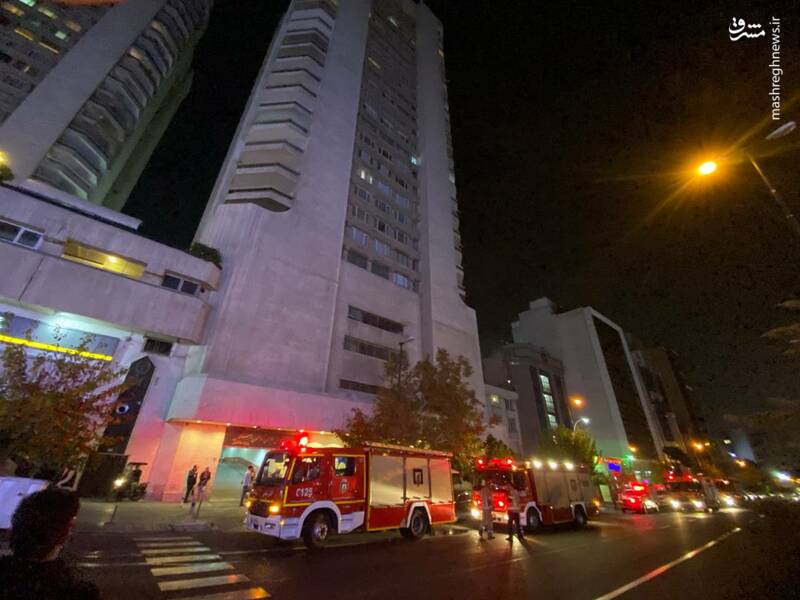 آتشسوزی در برج اسکان مهار شد +عکس