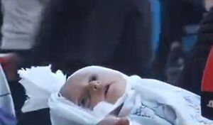 تصاویر تکان‌دهنده از نوزاد فلسطینی درپی حمله رژیم صهیونیستی