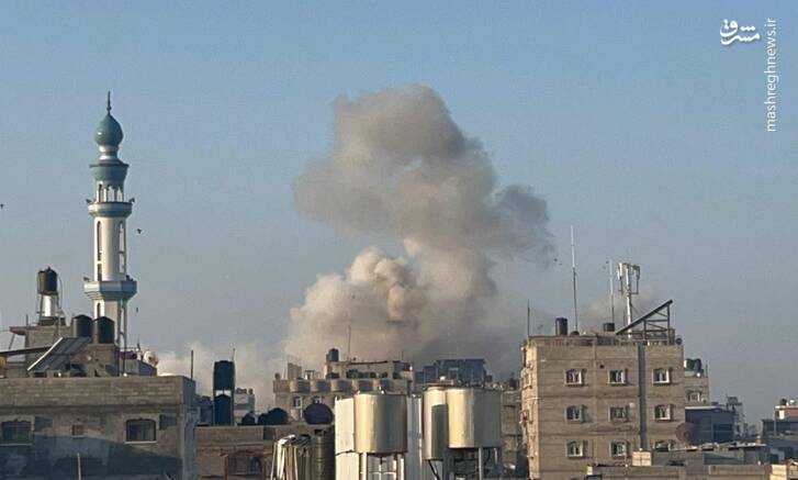 حملات صهیونیستها به شمال و جنوب غزه +فیلم