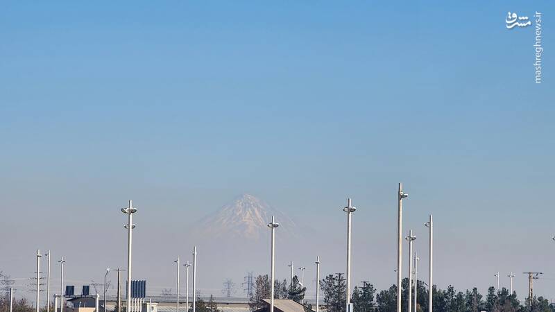 محاصره دماوند در دود و آلودگی +عکس