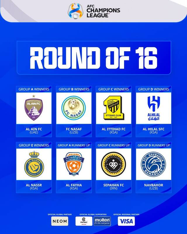 8 تیم صعودکننده به مرحله بعد لیگ قهرمانان آسیا 3