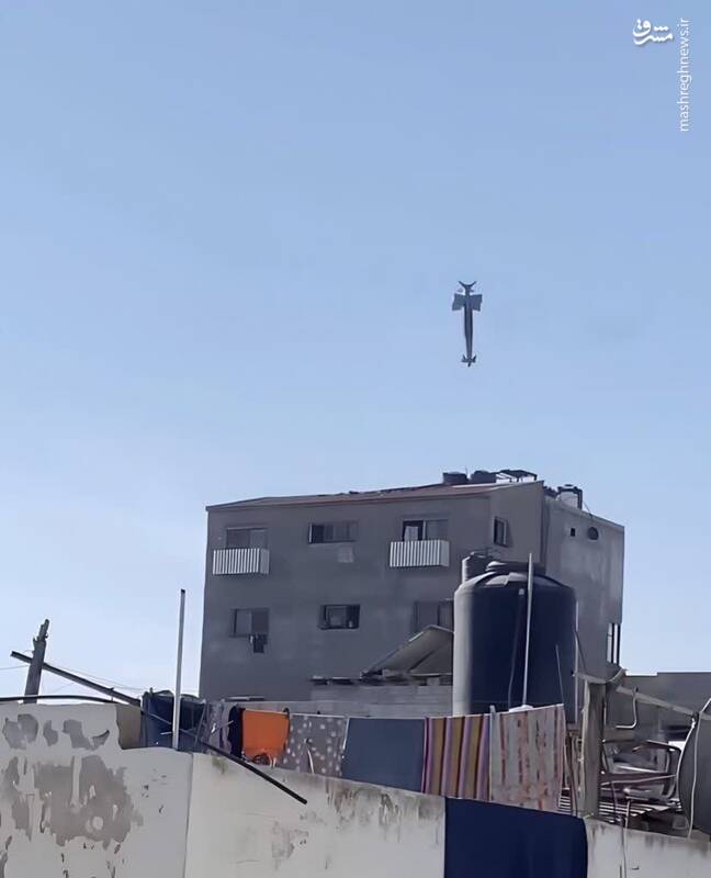 آمریکا درحال ارسال دموکراسی بر سر مردم غزه + عکس