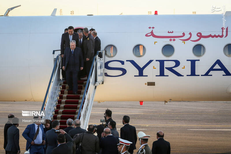 عکس / ورود نخست وزیر سوریه به تهران 2
