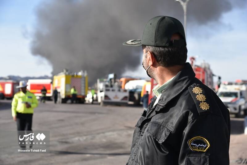 دومین روز آتش سوزی