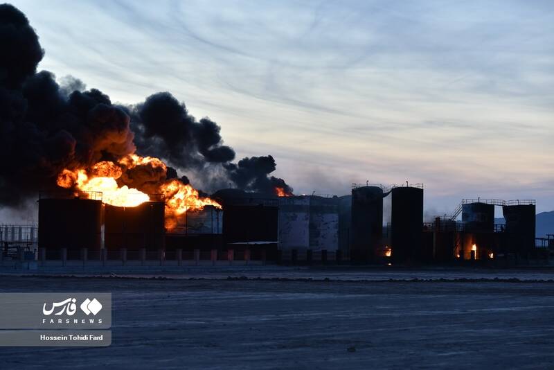 دومین روز آتش سوزی