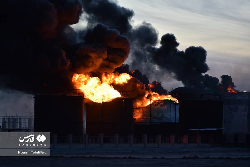 دومین روز آتش سوزی