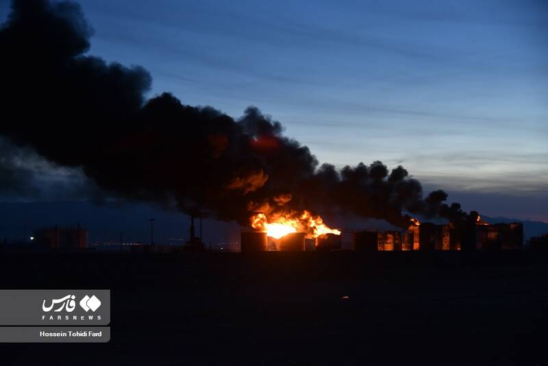 دومین روز آتش سوزی