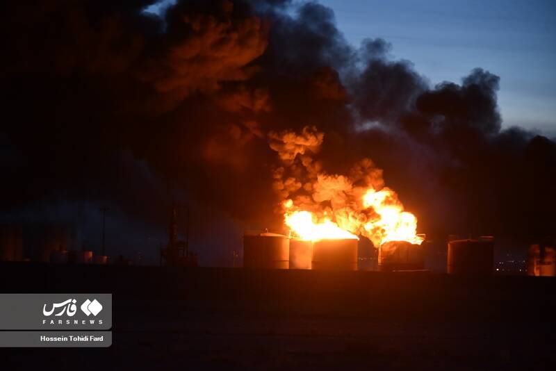 دومین روز آتش سوزی