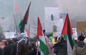 تظاهرات حمایت از فلسطین در پنسیلوانیای آمریکا