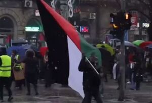 تظاهرات حمایت از غزه در سارایِوو