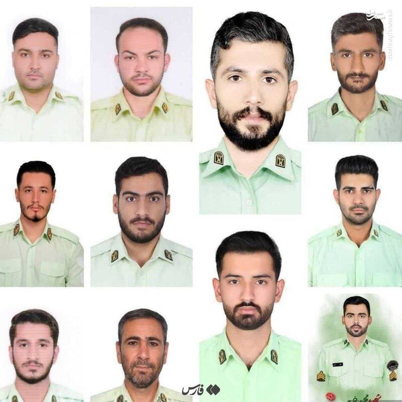 حمله تروریستی به مقر انتظامی در راسک/ شهادت ۱۱ نفر از نیروهای فراجا / دستور ویژه سردار رادان برای بررسی و پیگیری حادثه راسک+ عکس و فیلم