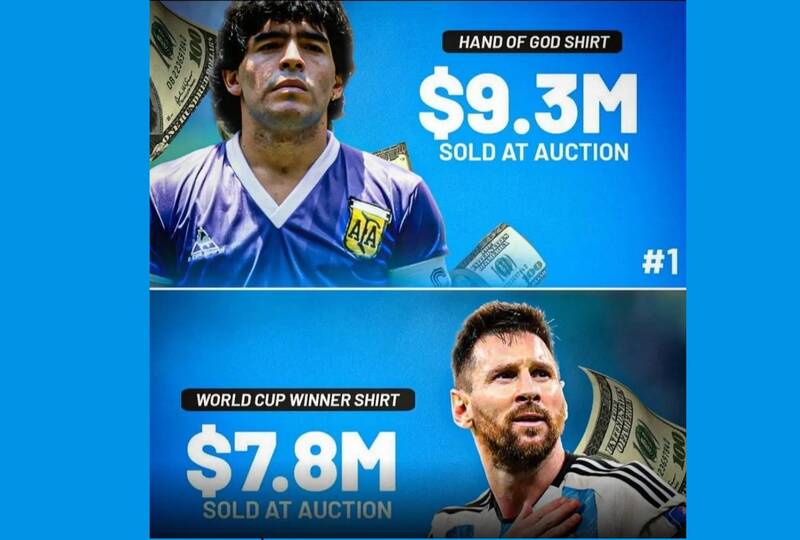 عکس/ مسی به مارادونا نرسید!