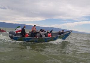 رییس جمهور از تنها جزیره ایرانی دریای خزر بازدید کرد