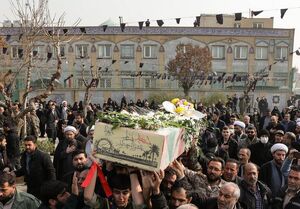 مراسم تشییع شهید گمنام در محله خزانه بخارایی