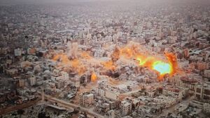 بمباران جنون آمیز صهیونیست‌ها در نوار غزه