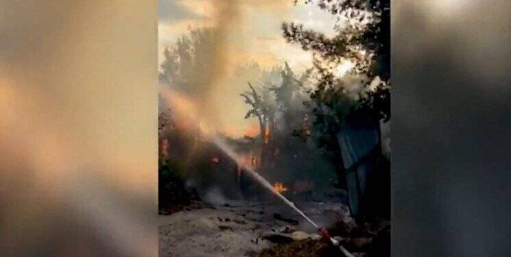 تصاویر خسارت سنگین حمله حزبالله به یک شهرک صهیونیستی