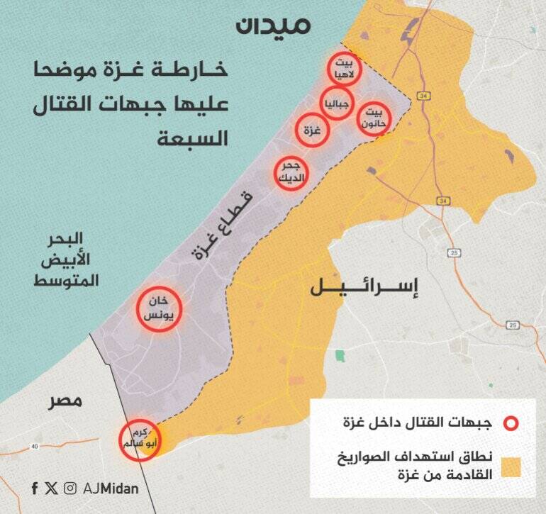 تحولات میدانی جبهههای پنجگانه ضد رژیم صهیونیستی+ نقشه و تصاویر