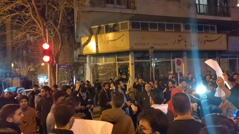 تجمع دانشجویان علیه صهیونیستها پس از شهادت سردار موسوی +فیلم