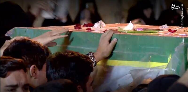 مراسم وداع با پیکر شید سید رضی در معراج شهدا +عکس و فیلم