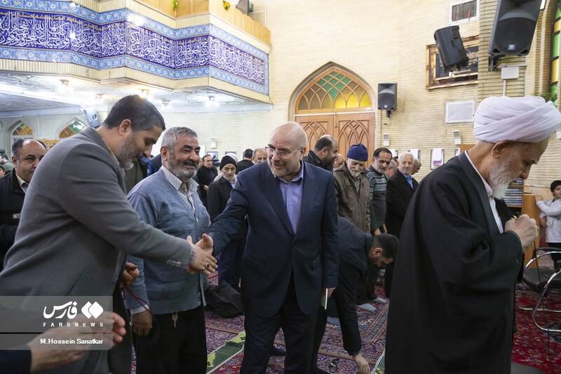 عکس / سخنرانی محمد باقر قالیباف در مسجدابوذر 3