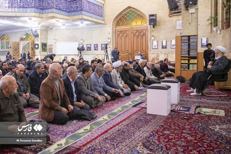 عکس / سخنرانی محمد باقر قالیباف در مسجدابوذر 8
