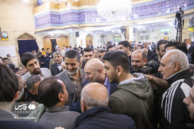عکس / سخنرانی محمد باقر قالیباف در مسجدابوذر 27