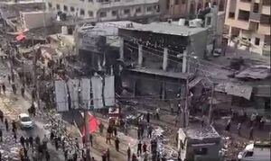 بازار النصیرات غزه بعد از بمباران