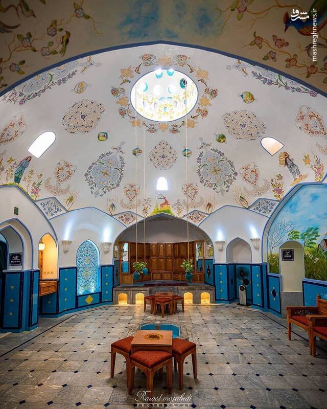 تصویری از حمامی باستانی زیبا در اصفهان