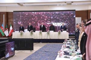 حضور قالیباف در پنجمین نشست اضطراری کمیته فلسطین
