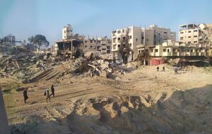 تخریب بیمارستان کودکان النصر در غزه