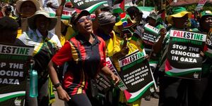 تظاهرات ضد صهیونیستی در اوج گرما در آفریقای جنوبی