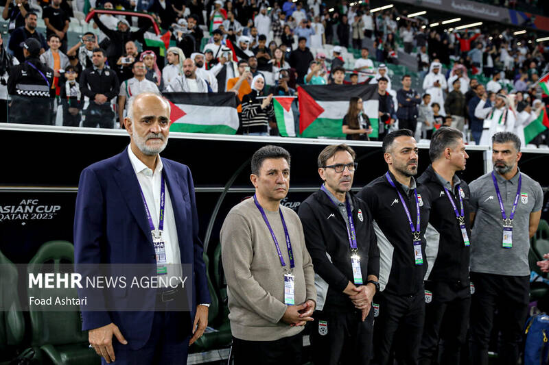 دیدار تیمهای فوتبال ایران و فلسطین