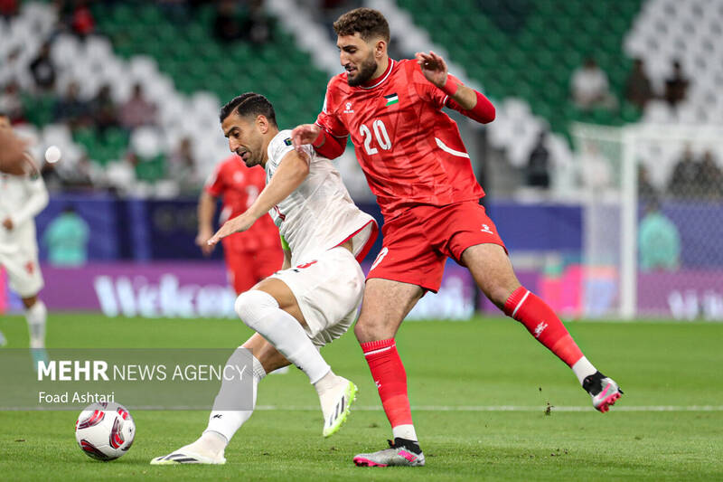 دیدار تیمهای فوتبال ایران و فلسطین