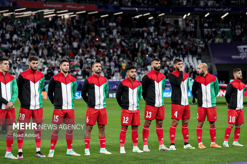 دیدار تیمهای فوتبال ایران و فلسطین