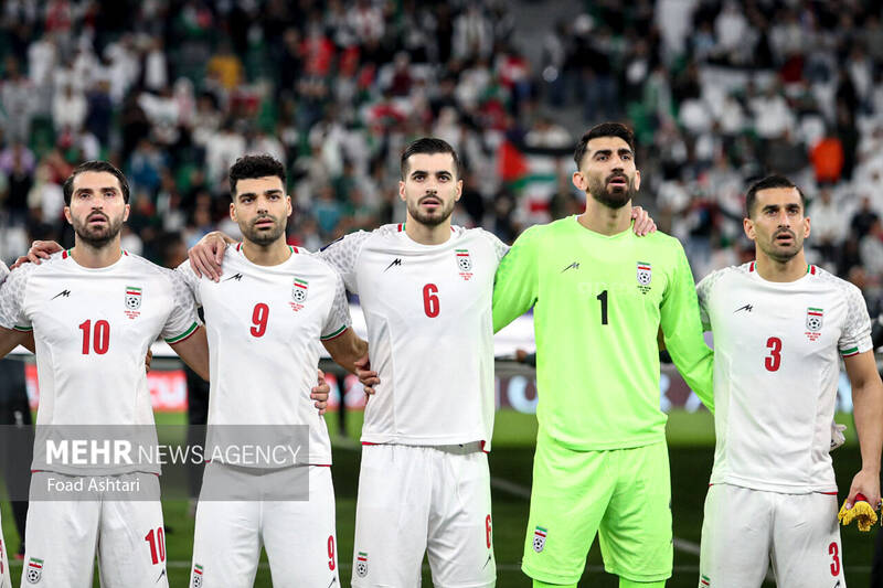 دیدار تیمهای فوتبال ایران و فلسطین
