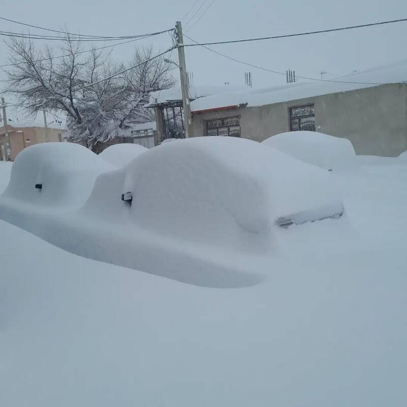 این روستا زیر برف دفن شد +عکس