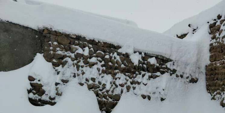 این روستا زیر برف دفن شد +عکس